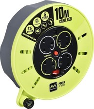 Masterplug Pro XT Cable Reel 10m / 4 Gang UK