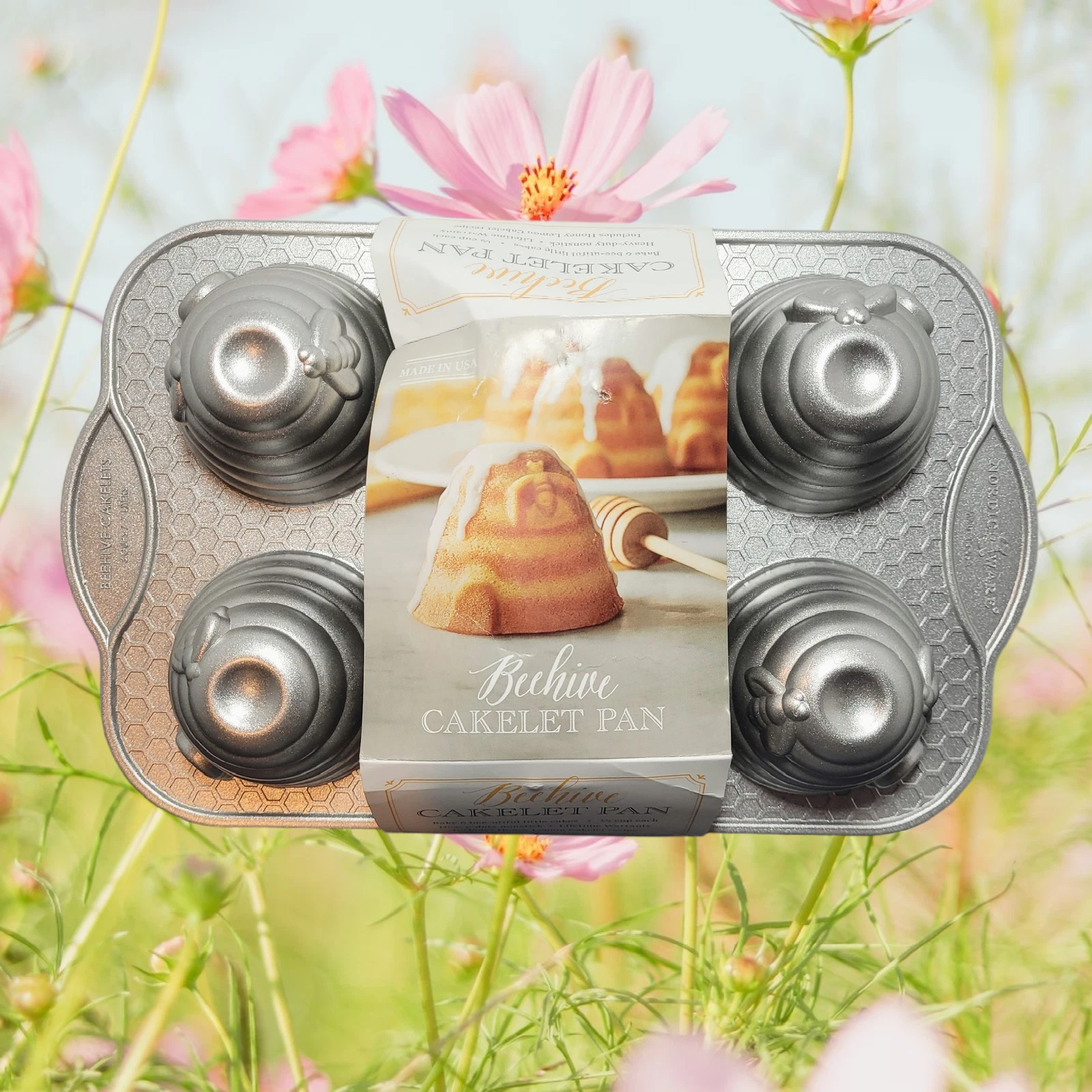 New Nordic Ware Beehive Cakelet Cast Aluminum Baking Pan Baking Pan Bakeware USA