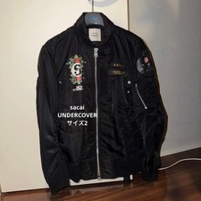 USED SACAI UNDERCOVER MA-1 BOMBER JACKET GOOD