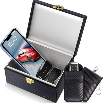 Autoschlüssel Schutzbox Faraday Bags 2 Stück RFID Diebstahlschutz