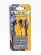 Choose Your Color Vibe Sound Stereo Earbuds With Mic 3.5mm Wired Headphones