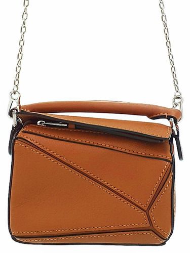 Loewe Puzzle Nano A510U98X01 Leather Ivory Bag Women's #TB566