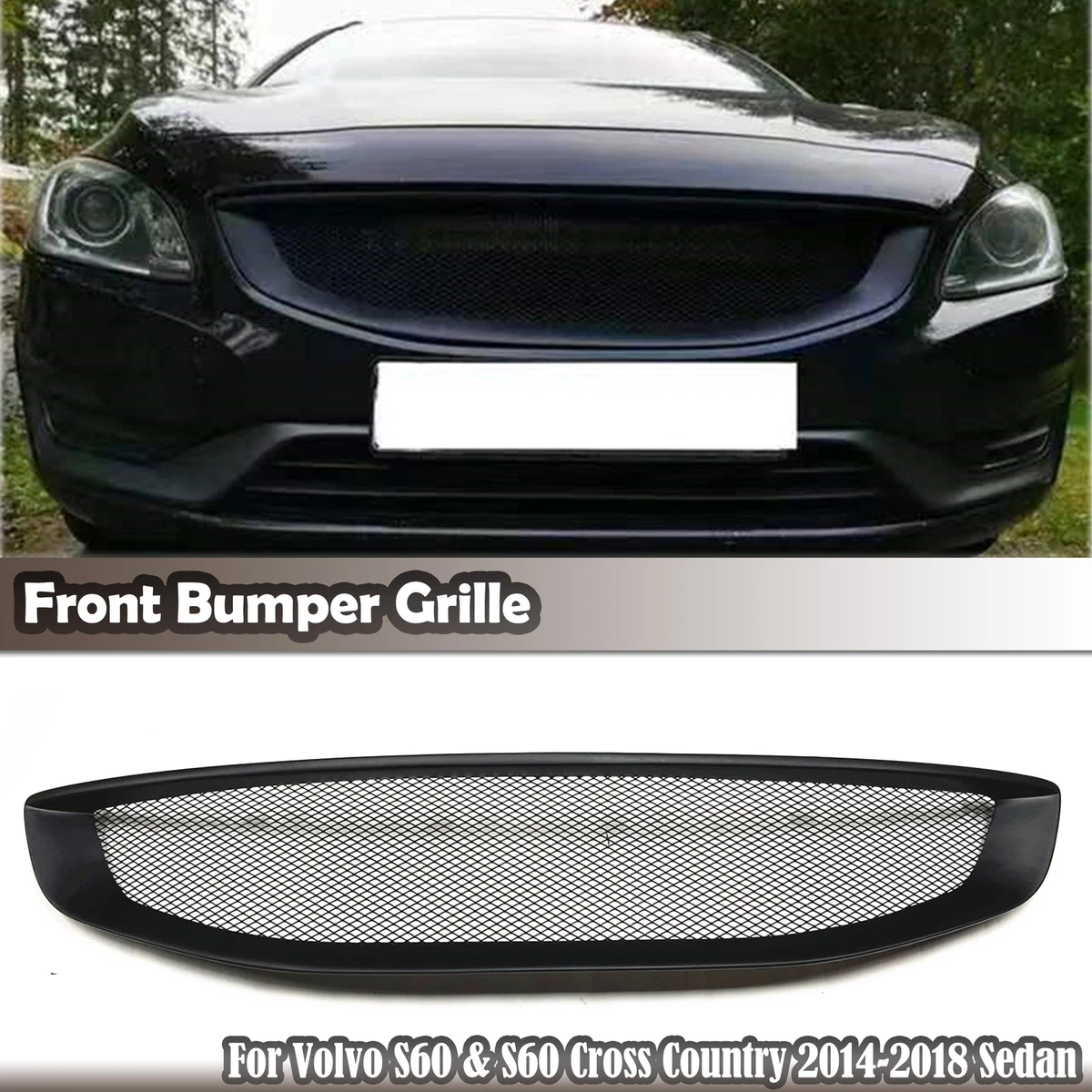 For Volvo S60 V60 2014 2018 2017 Car Front Bumper Grille Grill