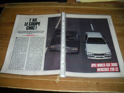 VERGLEICH.........OPEL MONZA GSE 3000 VS MERCEDES 230 CE.....................