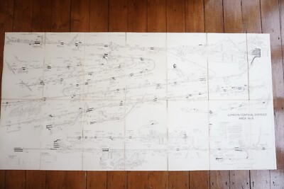London Central No.5 Railway Control Signal Diagram Southern Region Linen Map 