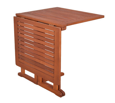 Balkon Tisch Eukalyptus Holz klappbar - 120 cm / eckig