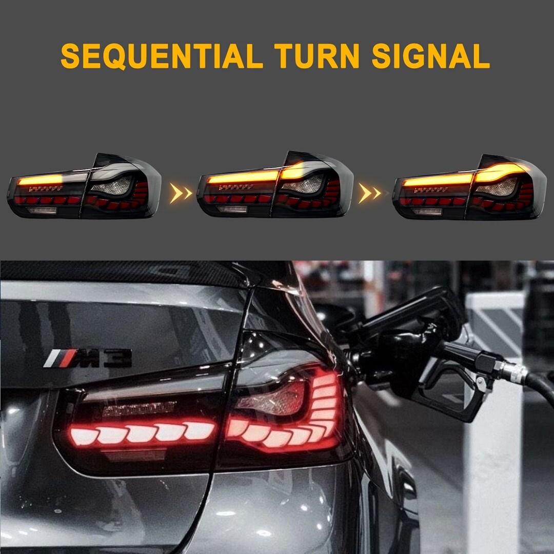 LED GTS Tail Lights For BMW F30 F35 F80 M3 2013-2018 3-Series