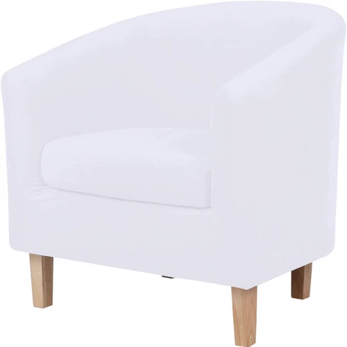 Stretch Velvet Tub Chair Covers Armchair Slipcovers Single Sofa Split Seat Cover - Picture 22 of 33