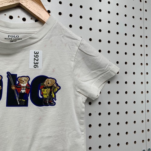 Polo Bear Ralph Lauren Shirt Youth Size 4T White Ski Snowboard 12x16 - Picture 8 of 12