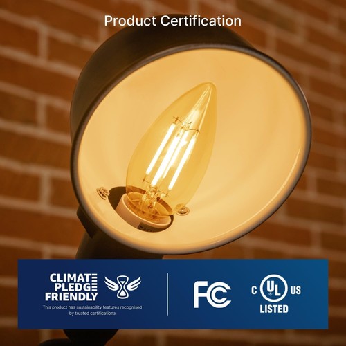Versatile 40W Equivalent Dimmable Amber LED Bulbs for Stunning Indoor Spaces - Picture 7 of 10