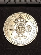 2 SHILLINGS GRAN BRETAÑA 1947 (COBRE-NIQUEL)