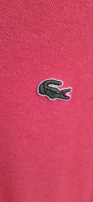 Vintage 90's Lacoste Polo Pantone Coral Red 9 2XL BIG Euc   One Owner