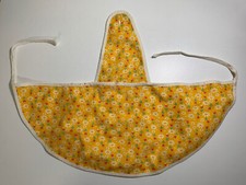 Vintage Baby Apron Dress USSR Soviet Outfit Clothes Retro Used Yellow Toddler 80