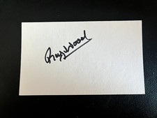 RAY WOOD - FORMER MANCHESTER UNITED FOOTBALLER -  SIGNED WHITE  CARD