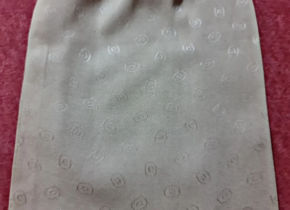 BUFANDA CABALLERO VINTAGE AUTÉNTICA MS CARVEN PARÍS BLANCO JACQUARD SEDA CORBATA LARGA HOMBRE Foto 2 de 3