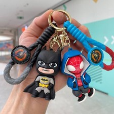 2PC SET Cartoon PVC Handbags Bags Hanger Pendant Keychains Key Rings