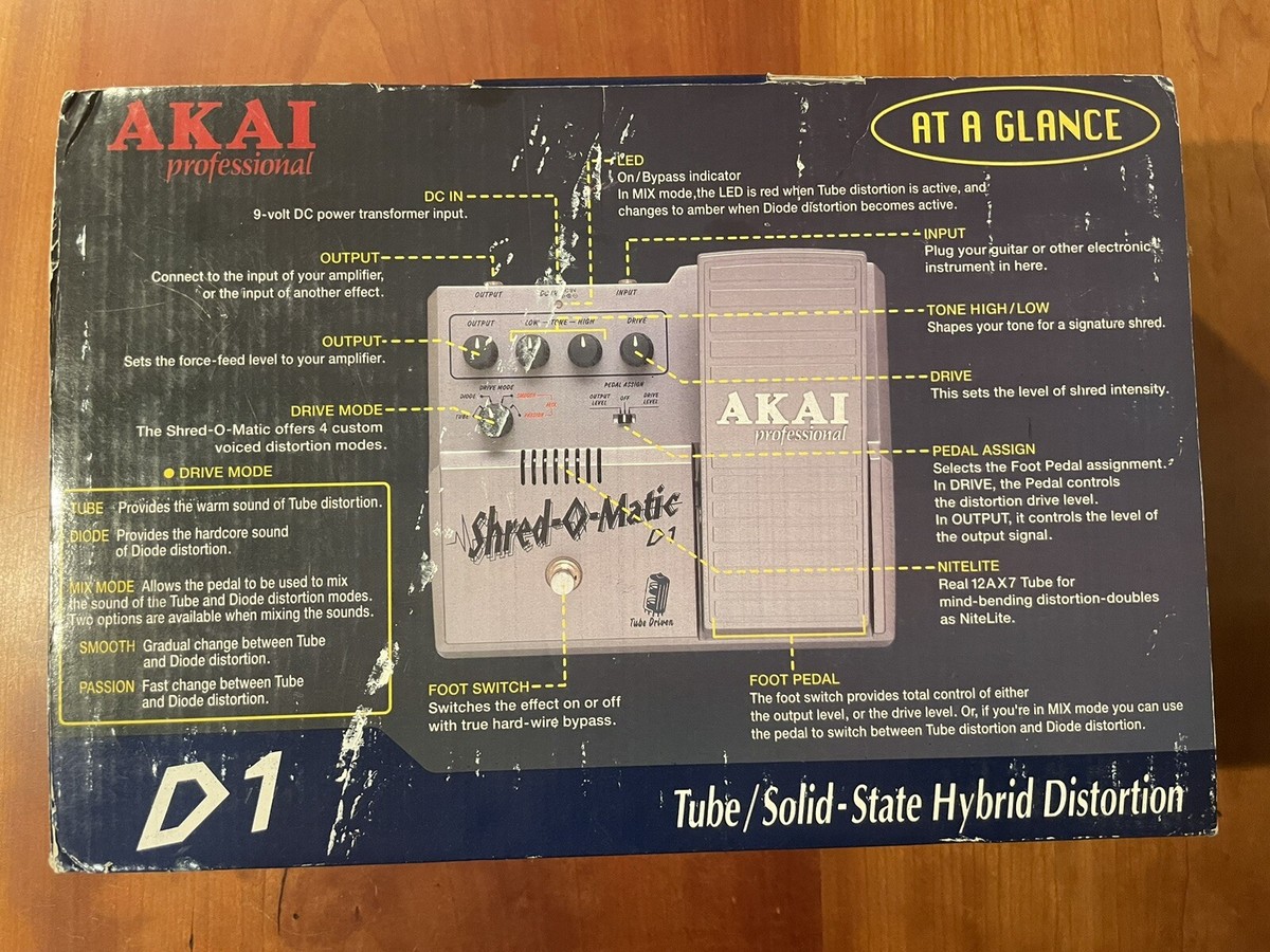 AKAI Professional Shred-O-Matic D1 Tube Solid State Hybrid