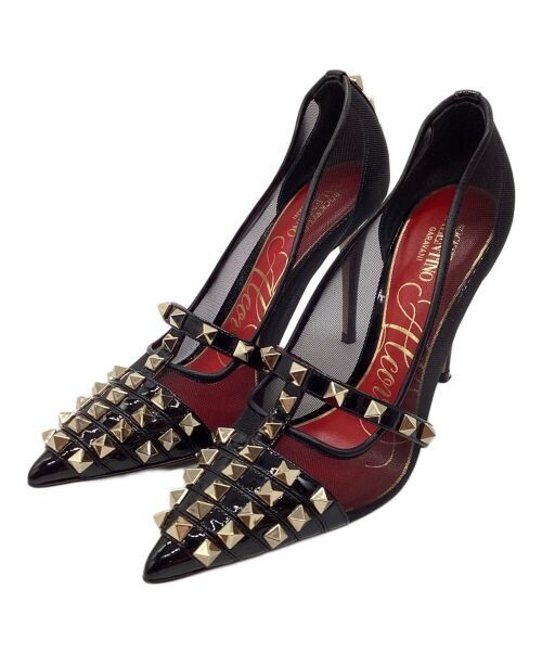 VALENTINO GARAVANI Rockstud Pumps Women's Black SIZE 34 Size VALENTINO GARAVANI Rockstud Pumps Women's Black SIZE 34 Size