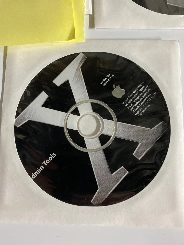 Apple Mac OS X Server 10.3 Panther Three Disk Set, SN Shown, See Details - Image 4 of 4
