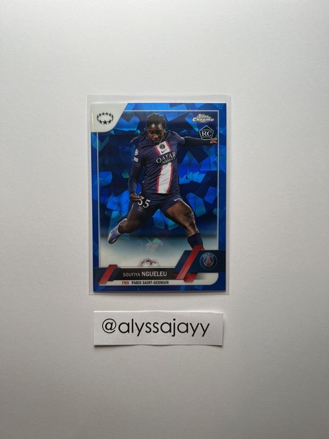 2022/23 Topps UEFA Women’s Champions League Chrome Sapphire - RC Soufiya Ngueleu