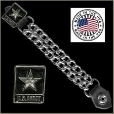 US ARMY VEST EXTENDER USA MADE leather biker motorcycle FITS harley