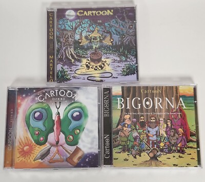 Cartoon 3 CD Lot Martelo Bigorna Estribo Brazilian Prog Rock Brazil King Arthur