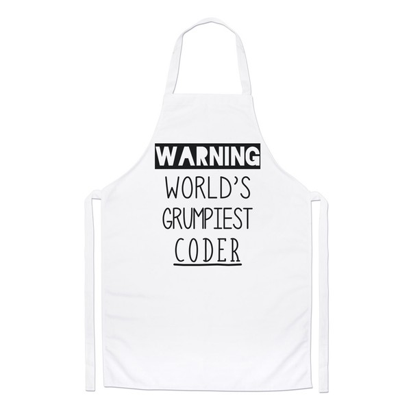Warnung World's Grumpiest Coder Koch SchüRze Toll Best Lustig Kochen-image