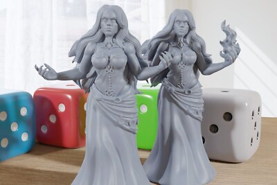 Ececia - 3D Printed Minifigure - Proxy Minis for DnD, Baldurs Gate, Tabletop Fan