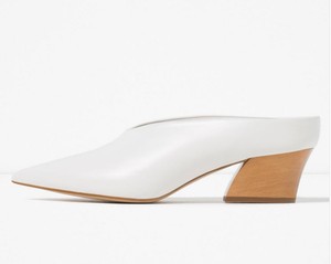 white zara mules