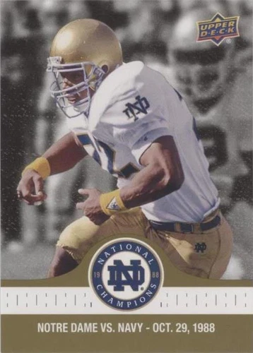 2017 Upper Deck Notre Dame 1988 Championship Mike Stonebreaker #59