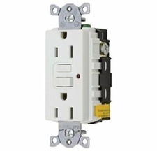 Hubbell 36-GFRST52MW 15a Self Test Gfr-White