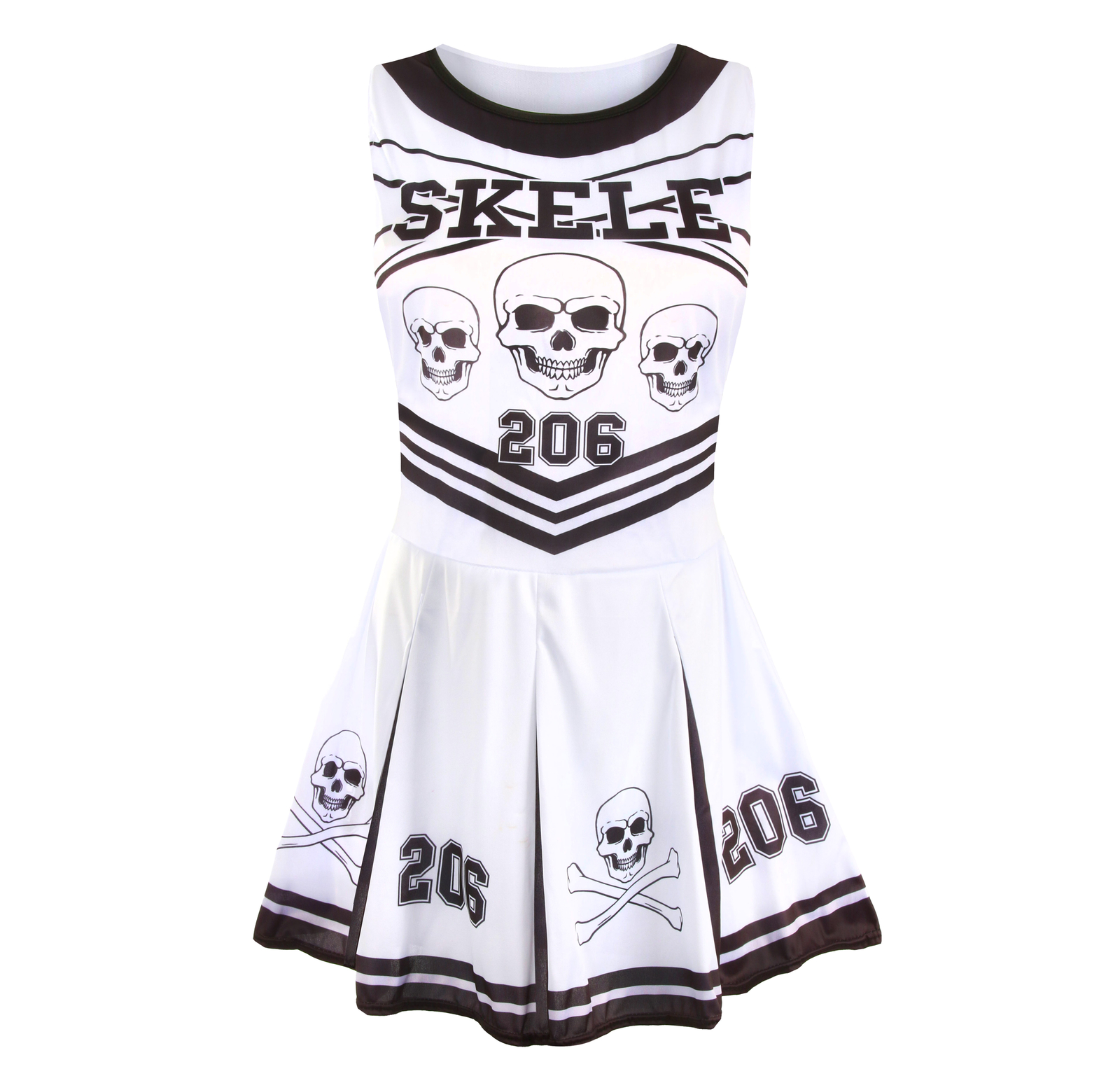 Ladies Halloween Cheerleader Costume Skeleton Vampire Devil Sexy Womens Outfit eBay