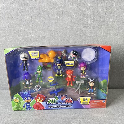 PJ Masks Deluxe 14 Piece Figure Set 2018 New