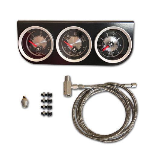 Ford Maverick Grabber Set W/3 Gauges 52mm - Tachometer Monster 125mm 8000RPM - Picture 7 of 7