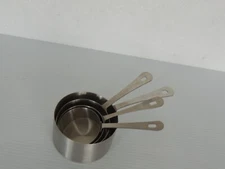 Stainless Steel Measuring Cups Sizes: 1/4, 1/3,1/2,1 cup