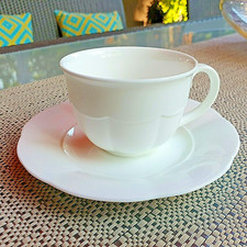 V&B DAMASCO WEISS  Kaffeetasse mit Untertasse  VILLEROY&BOCH