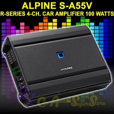 ALPINE S-A55V 440 WATT RMS 5-CHANNEL S-SERIES CAR AUDIO AMPLIFIER CLASS D AMP