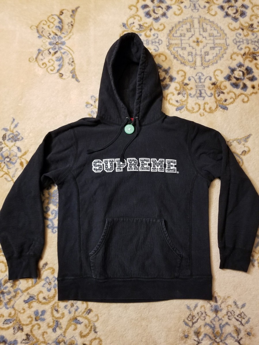 Supreme The Most Black Sweatshirt Hoody Mens Large Hooded Street  