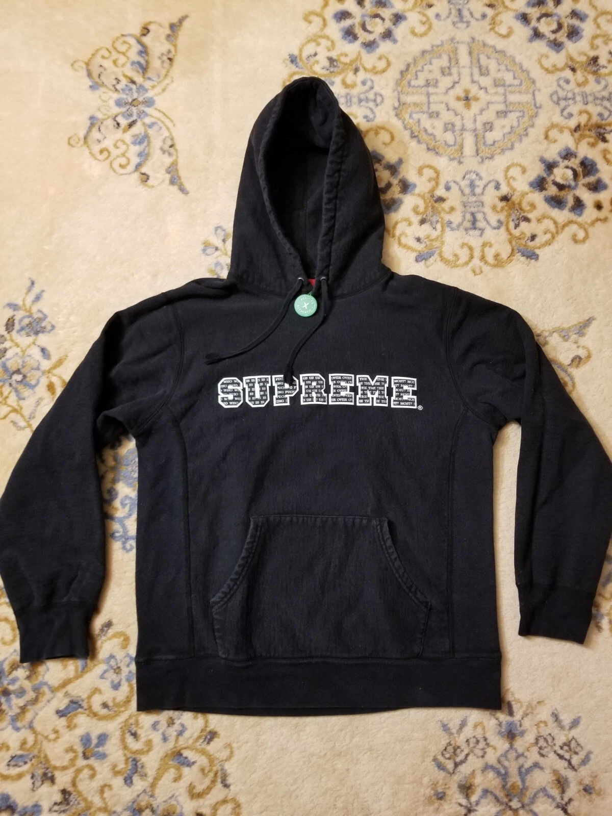 Sweat shirt à capuche Supreme The Most noir homme grande capuche patinage de rue L