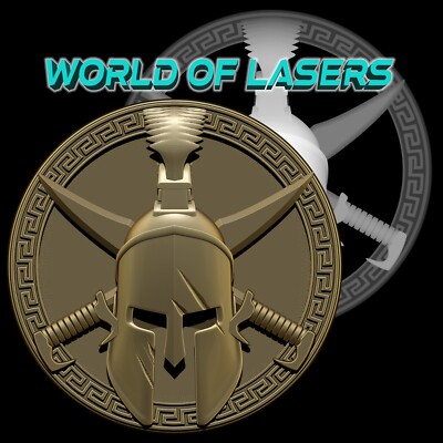 3D model Stl and Grayscale for Laser and CNC - Helmet with knives