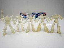 Yujin 1999 SR Super Robot Museum Part 1 Clear Ver. Mini Figure Gashapon Set of 5