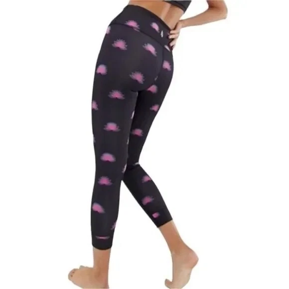 free-people-movement 7/8 length lotus print leggings