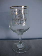 Vintage Collectable DEMA Glass Goblet-Prince Charles & Princess Diana Wedding