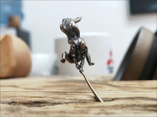 Vintage Brass Anime Character Ornaments Sun Wukong Mini Statue Rockery Bonsai - Bild 12 von 20