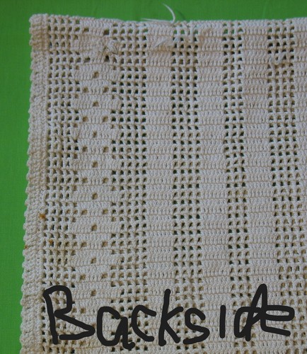 Vintage Handcrafted Crochet White Dresser Scarf, 13" X 44", Handmade - Picture 5 of 9