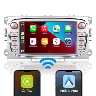 Autoradio für Ford Focus SMAX CMAX Galaxy CarPlay Android Auto Hohe Leistung BT