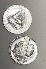 New Haven Railroad Complementary Dining Coins Train Locomotive Souvenir