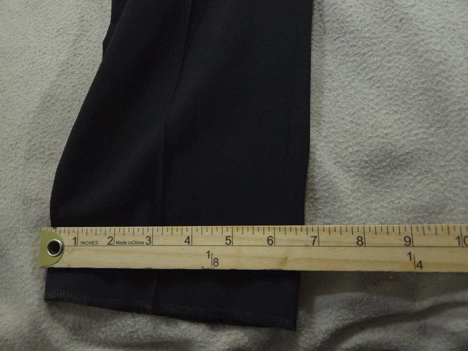 Pantalones Coach Para Hombres 30 Negros Vestido Ajustado Pantalones Elastizados Lana Sastre Chinos Foto 4 de 4