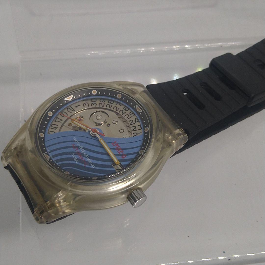 Alba Skeleton SEIKO ALBA Y621-6010 Automatic Skeleton Water Resistant 5bar ...