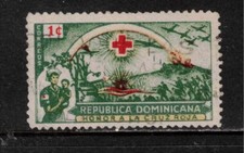 Dominican Republic 1944 SG519 1c 80th Anniv International Red Cross Used
